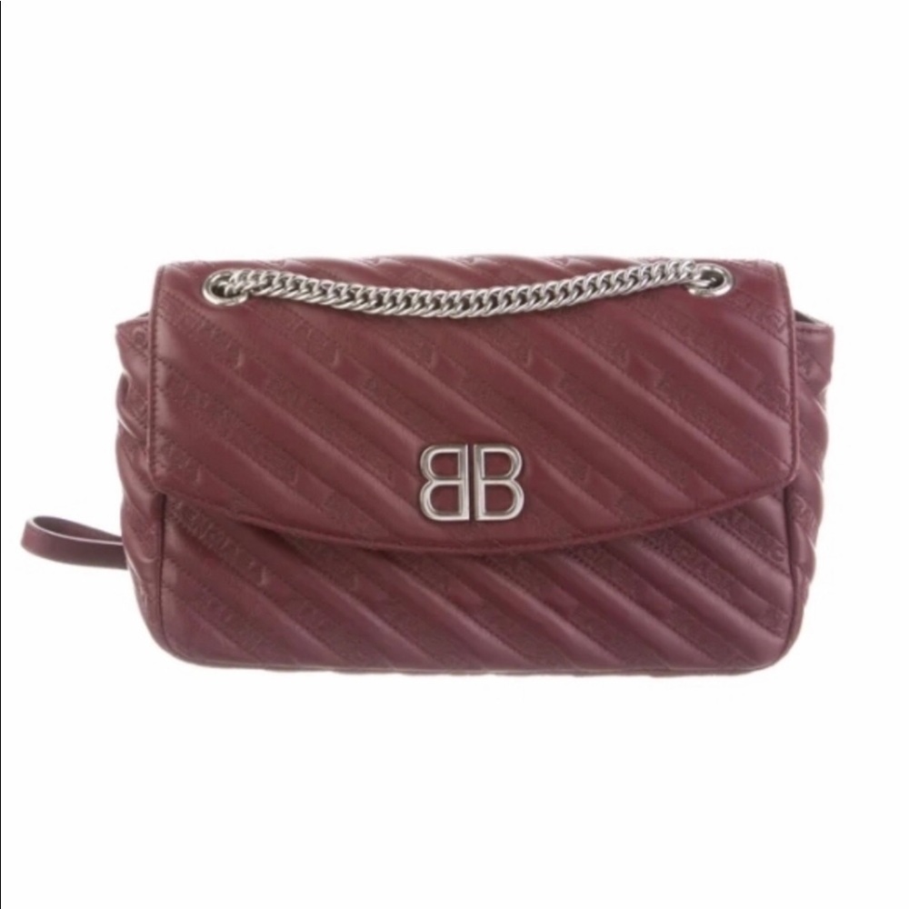 2018 Balenciaga BB leather handbag!